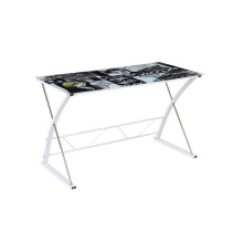 china manufacture high quality tempered glass computer desk table